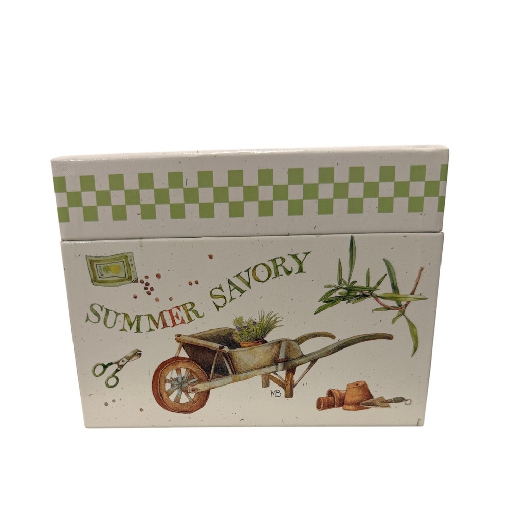 Hallmark Natures Sketchbook Gift Idea Marjolein Bastin Herb Recipe Box 36 Cards